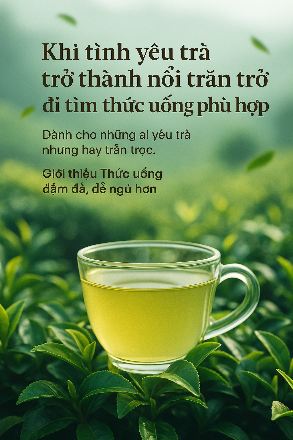 Uống trà để sống chậm, không phải để sống nhạt